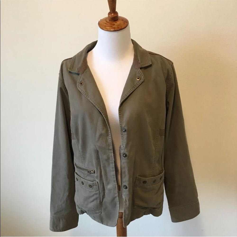 Columbia Khaki Light Utility Jacket Sz L